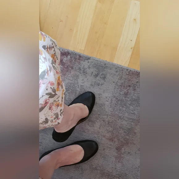 Country Road Vero Cuoio leather black ballet flats - Picture 2 of 9